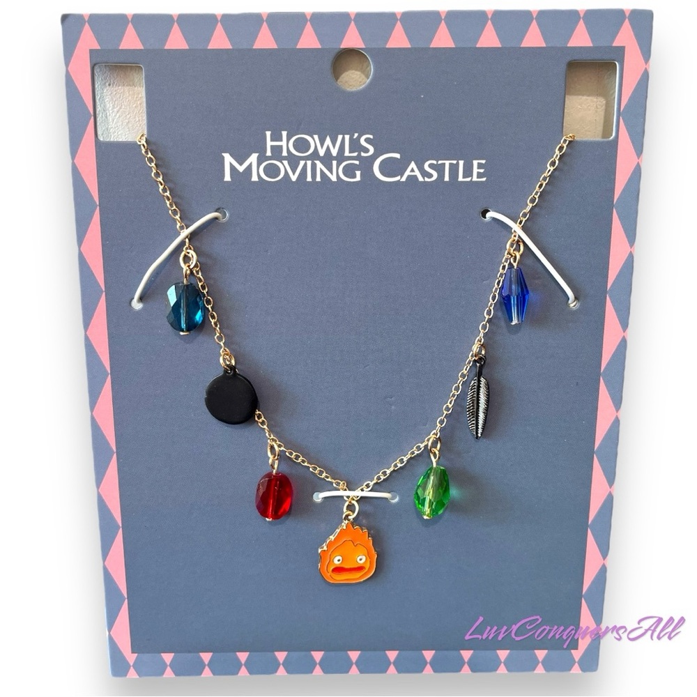 Studio Ghibli Howl's Moving Castle Calcifer Charm Necklace